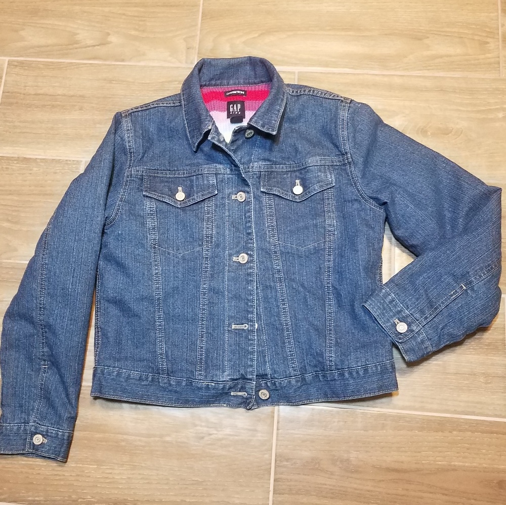 Gap Kids - girl's denim lined jacket